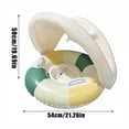 thumbnail image 2 of NOUGFVZP Baby Pool Float with Canopy, Sun Protection Ring, Retro Swimming Float with Canopy and Sunshade, Long Lasting Perfect Toy for Outdoor Backyard Garden Pool Summer Water Fun Play Use, 2 of 5