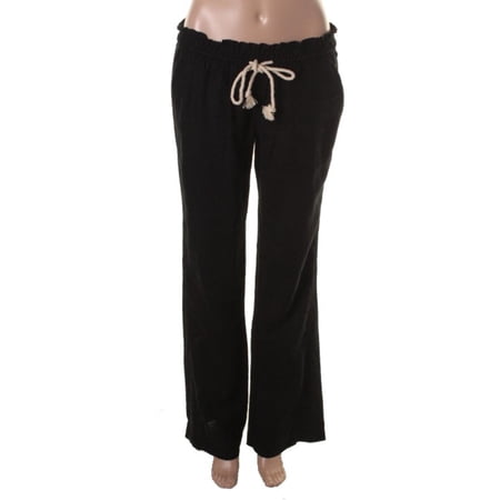 Roxy Womens Oceanside Linen Wide Leg Casual Pants