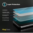 thumbnail image 4 of MagGlass Blue-Light Blocking Screen Protector for iPhone 16e Tempered Glass with Bluelight Filter (Easy Applicator Included), 4 of 8