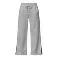 thumbnail image 6 of Mineart Women Casual Solid Sweatpants with Drawstring Elastic Waist Multiple Pockets and Side Slit at Cuffs Pants for Daily Stroll, 6 of 7