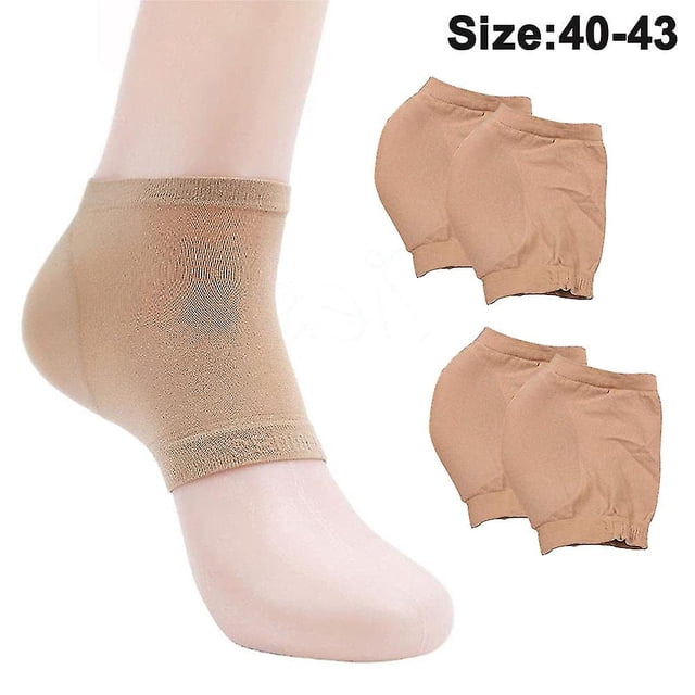 2 pares de calcetines hidratantes, calcetines de gel/hidratantes para talones secos y agrietados, calcetines de Spa de Gel ventilados para curar y tratar la sequedad