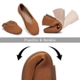 thumbnail image 3 of Zapatos planos casuales Frank Mully para mujer, punta cuadrada, naranja, talla 8, 3 of 7