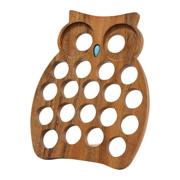 CoudarTitie Owl Coffee Pod Holder Decoration Display Rack for Kitchen Coffee Bar Counter