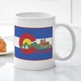 thumbnail image 5 of CafePress - Colorado Flag Mug - 11 oz Ceramic Mug - Novelty Coffee Tea Cup, 5 of 6