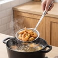 thumbnail image 7 of 304 Stainless Steel Fine Mesh Skimmer Spoon | 100 Mesh Strainer Ladle for Frying, Sauces & Hot Pot | 12.99 Inch Kitchen Cooking Utensil, 7 of 7