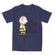 thumbnail image 3 of Camiseta de algodón para hombre de Peanuts, Charlie Brown, Mis ansiedades, Tengo ansiedades, Snoopy, Camiseta de cuello redondo, Camiseta de manga corta, 3 of 5