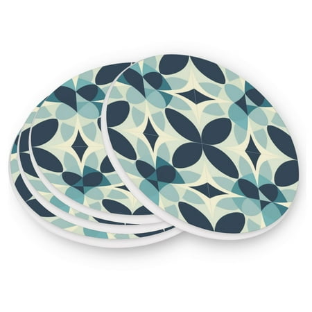 

Round Coasters Modern Style Ceramic Coaster Waterproof and Durable Drink Coaster Coasters set of 4 Customizable Coasters 1pc Blue Irregular Figure