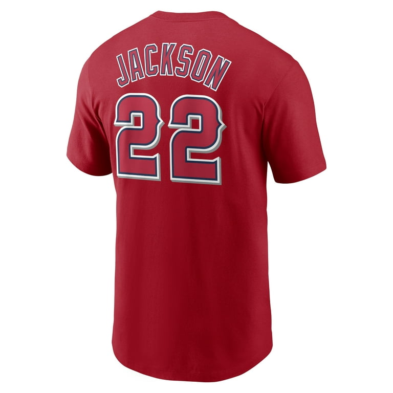 Men's Nike Bo Jackson Red California Angels Cooperstown Collection Name &  Number T-Shirt