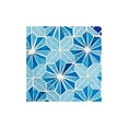 thumbnail image 3 of Teal Island Designs Modern Black Round Outdoor Accent Side Table 14" Wide Blue Star Mosaic Tabletop for Front Porch Patio Home House, 3 of 8