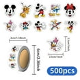 thumbnail image 2 of 500 Pieces Minnie Stickers Colorful Fashion Graffiti Rolls Self Adhesive Seals for Kids Girls Boys Adults for Water Bottles Laptop Suitcase for Birthday Party Supply Decor Favor, 2 of 4
