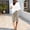 Khaki women cotton linen shorts a1, variant on Cagogo Women Cotton Linen Plus Size Elastic Waist Shorts with Pockets Casual Bermuda Pants Summer Relaxed High Waisted Lounge Beach Trousers, Khaki 3XL