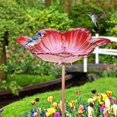 thumbnail image 3 of Bebedero para pájaros para exteriores DREAM GARDEN, cristal, 26 cm, color rojo, 3 of 6