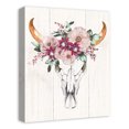 thumbnail image 2 of Creative Products Cow Skull with Flowers 16x20 Canvas Wall Art, 2 of 5