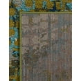 thumbnail image 7 of Unique Loom Chromatic Collection Area Rug - Stormy (2' 7" x 10' Runner Blue Green/Beige), 7 of 7