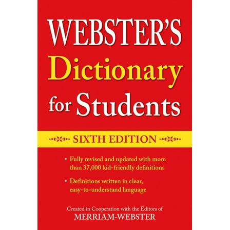 Webster's Dictionary for Students, Sixth Edition, (Paperback)