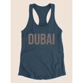 thumbnail image 3 of Dubai Bronze Desert Racerback Tank Women -Image by Shutterstock, Female x-Small, 3 of 4