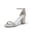 SILVER/RHINESTONE, variant on Women's Chunk Low Heel Pump Sandals