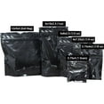 thumbnail image 1 of 100 pcs 1 oz Black Child Resistant 6"x10"x2.5" Stand Up Pouch Smell Proof Bags, 1 of 5
