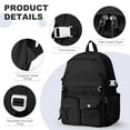 thumbnail image 5 of Cute Backpacks for School Bookbag for Teenagers, Black Backpack for Women School Book Bags for Men School Backpack, Aesthetic Backpacks for Teens High School College Backpack Casual Daypack, 5 of 11