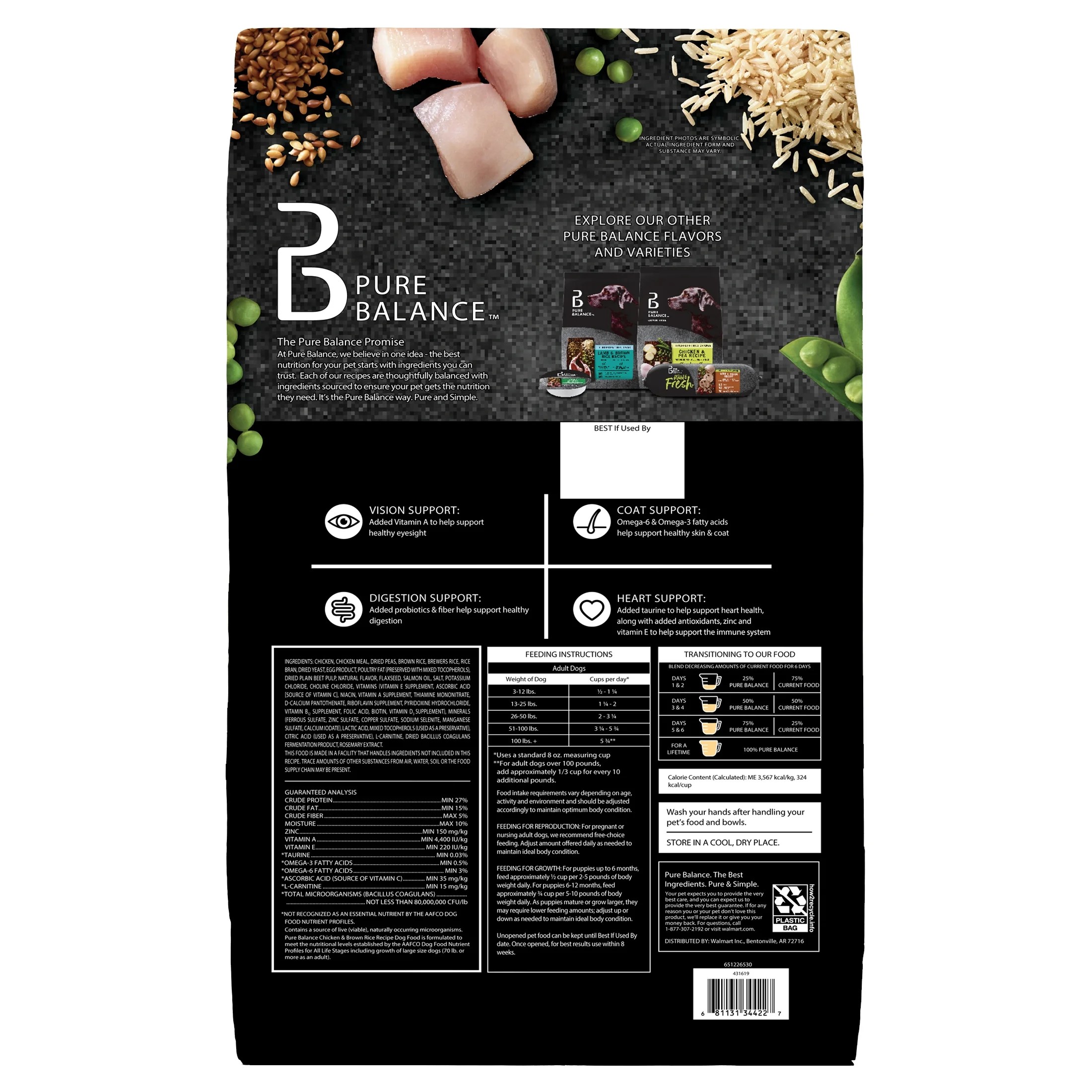 Pure Balance Chicken & Brown Rice Dry Dog Food, 30 lb photo 8