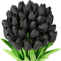 10pcs Artificial Tulip Flowers, Real Touch Pink Tulips, Fake Tulips for Bouquet Arrangements Table Centerpieces Home Indoor Outdoor Summer Decorations