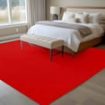 thumbnail image 5 of Christmas Red Area Rugs 8x10 for Living Room, Farmhouse Solid Red Color Modern Art Non Slip Washable Rug Runner, Low Pile Indoor Floor Carpet Mat Bathroom Rugs for Bedroom, Kids Room, 5 of 9