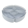 thumbnail image 4 of Snack Serving Tray Household Coffee Table Candy Plate Grid Round Fruit Plate 5 Section Dried Fruit Box Nut Plate Plastic Creative Thanksgiving Room Coffee Table Tray Home, 4 of 8