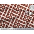 thumbnail image 3 of Soimoi Red Poly Georgette Fabric Gingham Check Fabric Prints By Yard 42 Inch Wide, 3 of 3