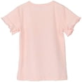 thumbnail image 2 of Conti Kids Toddler Girls Heart Shape Short Ruffle Sleeve Pink 5-6 Years, 2 of 5