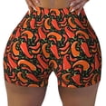 thumbnail image 2 of Fotbe Red Hot Chili Shorts Sin Costuras – Shorts Deportivos de Cintura Alta para Mujer, Elásticos para Gimnasio, Yoga, Running o Ciclismo-Medium, 2 of 8