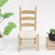 thumbnail image 2 of Miniature wooden vintage chair for 1:12 dolls DIY dollhouse accessories (#2), 2 of 5