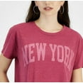 thumbnail image 2 of GRAYSON/THREADS Womens New York Print Graphic T-Shirt, Red, Juniors, Large, 2 of 3