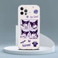 thumbnail image 1 of Funda transparente Kuromi My Melody para Apple iPhone 14 11 13 Pro 12 7 8 Plus SE 2022 XR X XS Max 6 6S, funda de silicona para teléfono xuanjing  unisex, 1 of 2