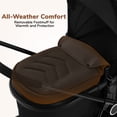 thumbnail image 6 of Vomeast Baby Stroller, Foldable Lightweight Travel Stroller, Reversible Seat, 5-Point Harness, Adjustable Canopy, Black, 6 of 14