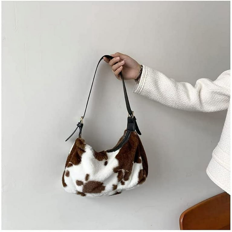 Sling Bag with Printed Strap-Brown