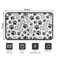 thumbnail image 5 of Pet Paw Print and Bone Door Rugs,Washable Non Slip Door Mats Indoor,Decorative Door Mats,Entry Mat Indoor for Entrance,Bedroom,Kitchen,Bathroom,30"x17", 5 of 6