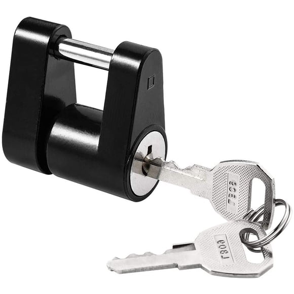 CZC AUTO Verrouillage de Coupleur d'Attelage de Remorque Noir, Dia 1/4 Pouce, Portée de 3/4 Pouce pour le Coupleur de Camion de Remorque RV Voiture (1 Pack,