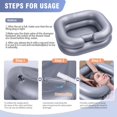 thumbnail image 3 of Lavabo inflable para champú portátil Cehim, plateado, 3 of 8