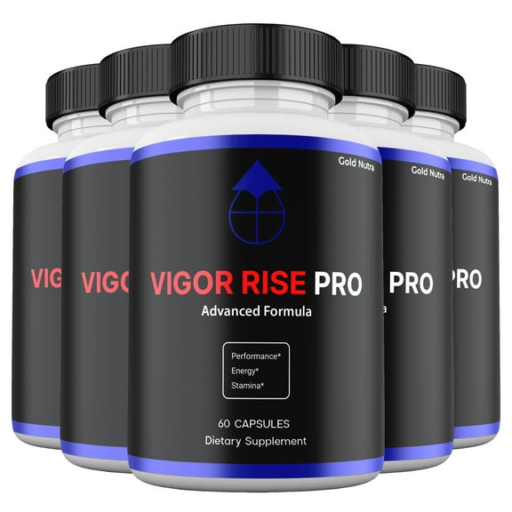 Vigor Rise Pro Capsules for Men, Maximum Strength, VigorRise Pro Male Supplement Pills All Natural Formula (5 Pack)