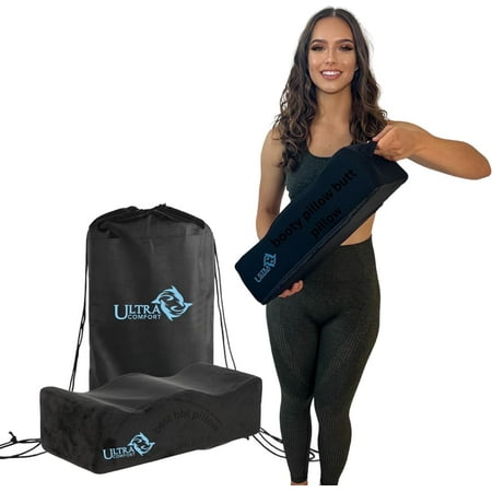Ultracomfort - BBL Pillow For Butt Post Surgery with Drawstring Bag Backpack, Dr Approved BBL Pillow After Surgery Sitting Butt Cushion, BBL Recovery Must Haves Butt Cushion
