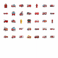 thumbnail image 4 of 35pcs Cute Fire Truck Stickers Fire Hydrant Stickers Funny Stickers for Laptops Notebooks Suitcases, 4 of 9