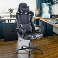 thumbnail image 1 of Video Gaming Chair, PU Leather Racing Chair, Ergonomic Office Chairs High Back Gamer Chair Computer Desk Chairs Lumbar Support with Arms Swivel Chair  for Adults(Camo), 1 of 7