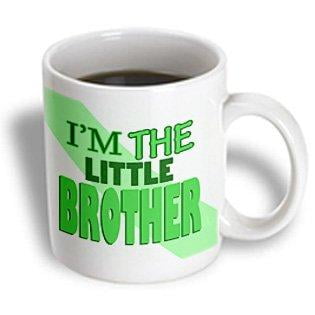 Little Brother Green Car - 3dRose Im the Little Brother Green, Ceramic Mug, 11-ounce