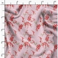 thumbnail image 2 of Soimoi Poly Taffeta Red Fabric By the Yard - 56 Inch Wide - Florals, Leaves Print Fabric - Elegant & Beautiful Patterns for Fashion and Home Decor Printed Fabric, 2 of 6