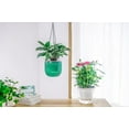 thumbnail image 3 of Plastic Hanging Planters with Chains,3 Pcs Indoor Outdoor Plant Pot,Hanging Succulent Vase,for Garden,Balcony Decorations (Emerald,Clear,Gray), 3 of 7