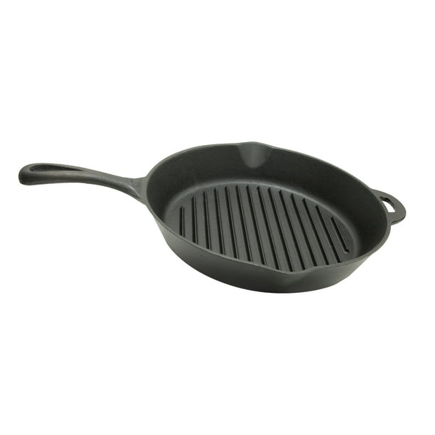 Camp Chef PreSeasoned 12" Cast Iron Skillet With Raised Ribs Walmart