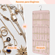 thumbnail image 4 of Organizador De Joyas Colgante De Doble Cara, con 48 Bolsas Para Joyas, Rollo Organizador de Joyas Xtellar rosa, 4 of 4