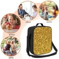 thumbnail image 4 of Ratiio Gold Glitter Print Lunch Box - Reusable Lunch Bag Men Adult Women- Insulated LunchBox, 4 of 6