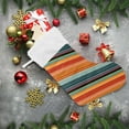 thumbnail image 6 of SKYSONIC Christmas Stocking Personalized Mexican Serape Stripes Large Candy Stocking Hanging Gift Xmas Stockings Decoration 2 PCS for Family Holiday Party Ornaments Decor Fireplace, 6 of 7