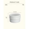 thumbnail image 2 of 1pc White Plastic Storage Box With Magnetic Lid For Fridge, Multi-Purpose Container For Condiments, 2 of 5